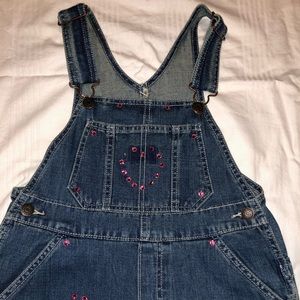 Girls Denim Overalls